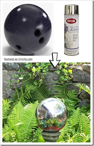 12.-Make-your-own-mirrored-gazing-ball-with-spray-paint-29-Cool-Spray-Paint-Ideas-That-Will-Save-You-A-Ton-Of-Money