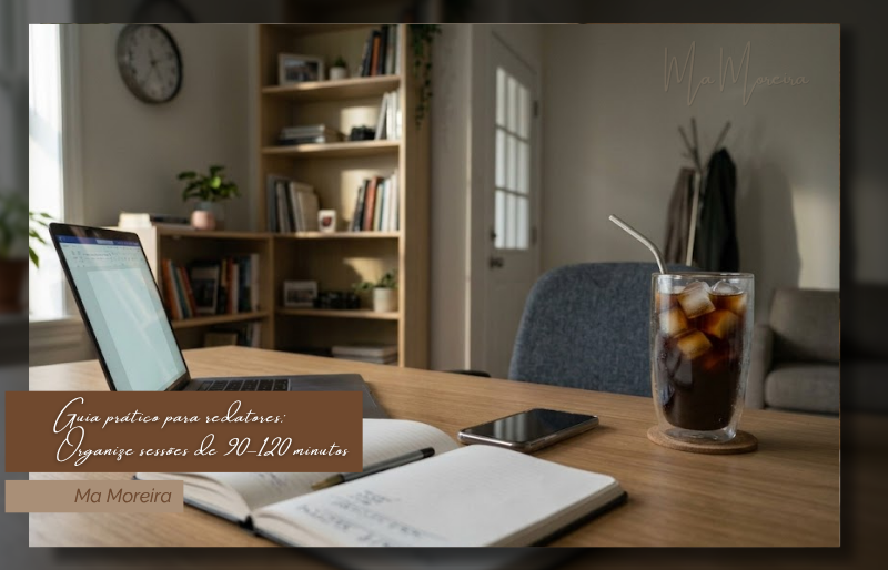 Guia prático para redatores: organize blocos de 90–120 minuto